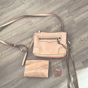 Rebecca Minkoff Light Pink Crossbody Bag with dust bag